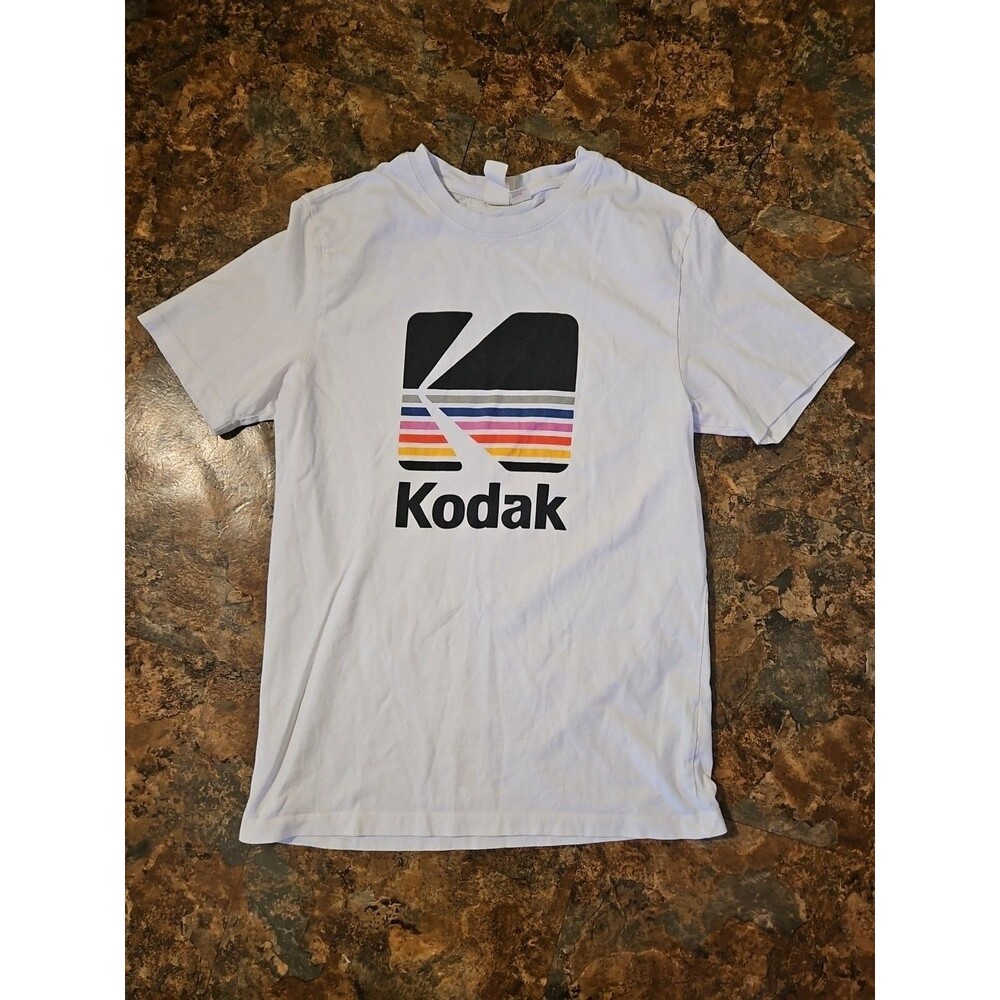 H&M Kodak T-Shirt Mens Size Small White Short Sleeve "A Kodak Moment"(A101